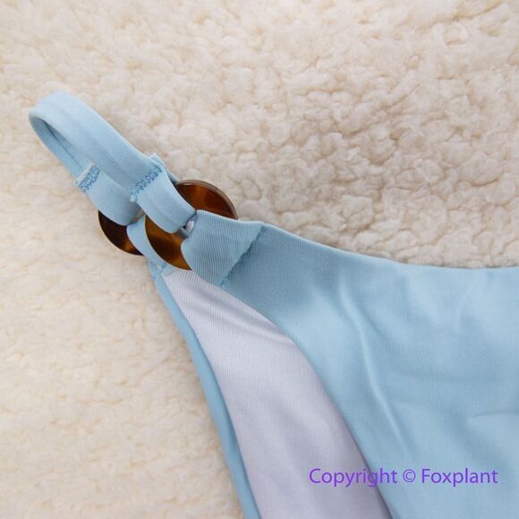 NEW Rhythm Free People Ring Itsy Bikini Bottom in baby blue, size‎ S - Picture 5 of 11